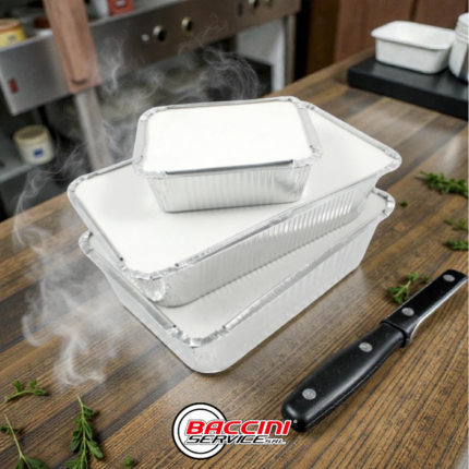 Vaschetta in Alluminio con coperchio