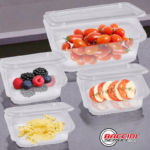 Vaschetta quadra in pet richiudibili