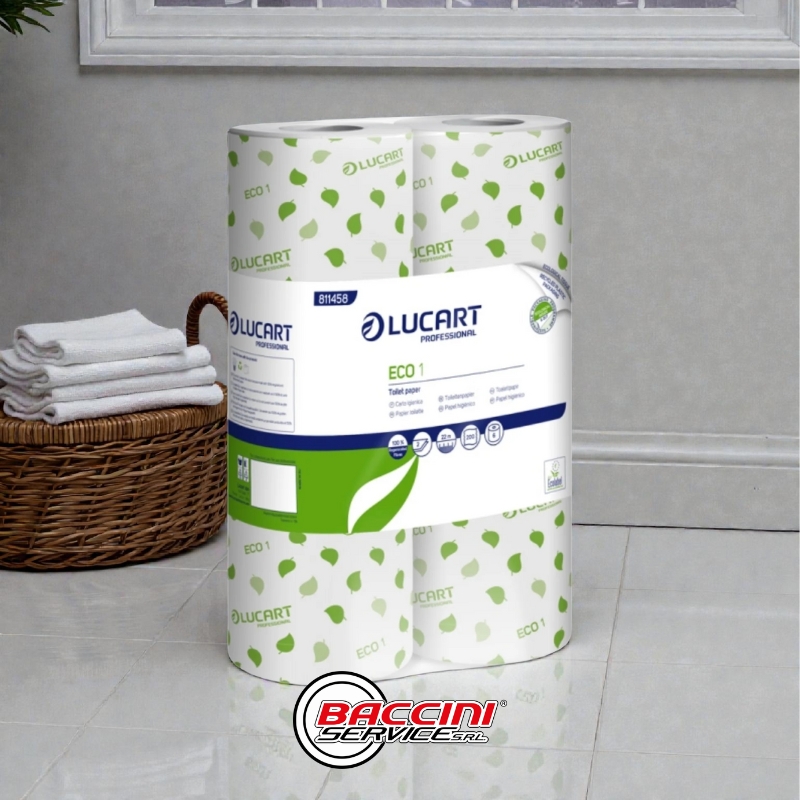 114 Carta igienica fascettata Eco1 Lucart - immagine 1