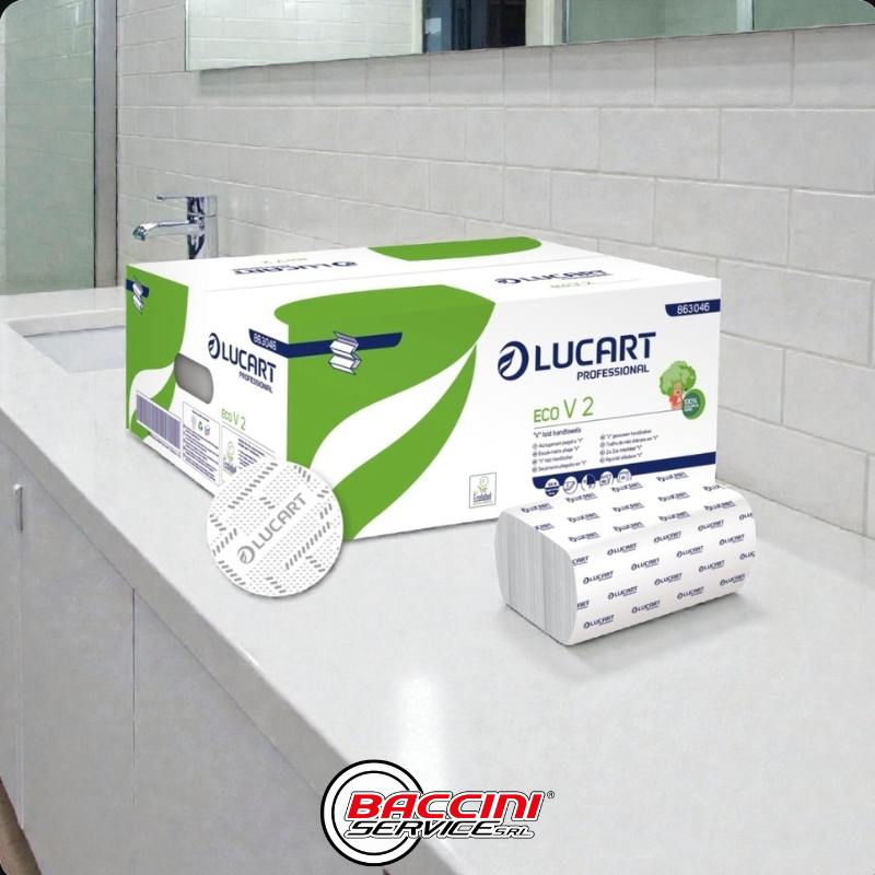 98 Asciugamano piega a V Lucart Professional - immagine 1